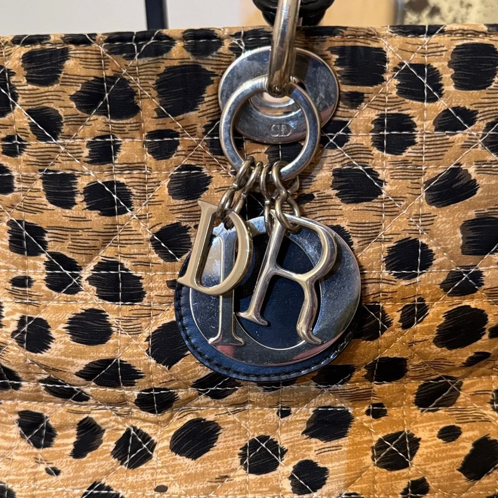 Lady Dior Leopard Large Satchel w/Crossbody Strap - Picture 2 of 13